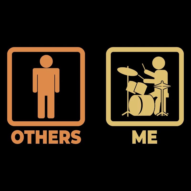 Drummer Stick Figure