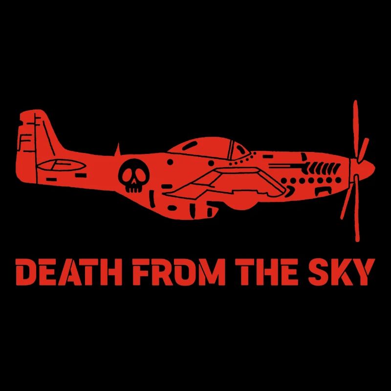 Vintage Fighter Plane (Red)