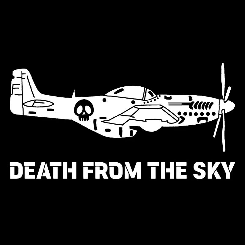 Vintage Fighter Plane (White)