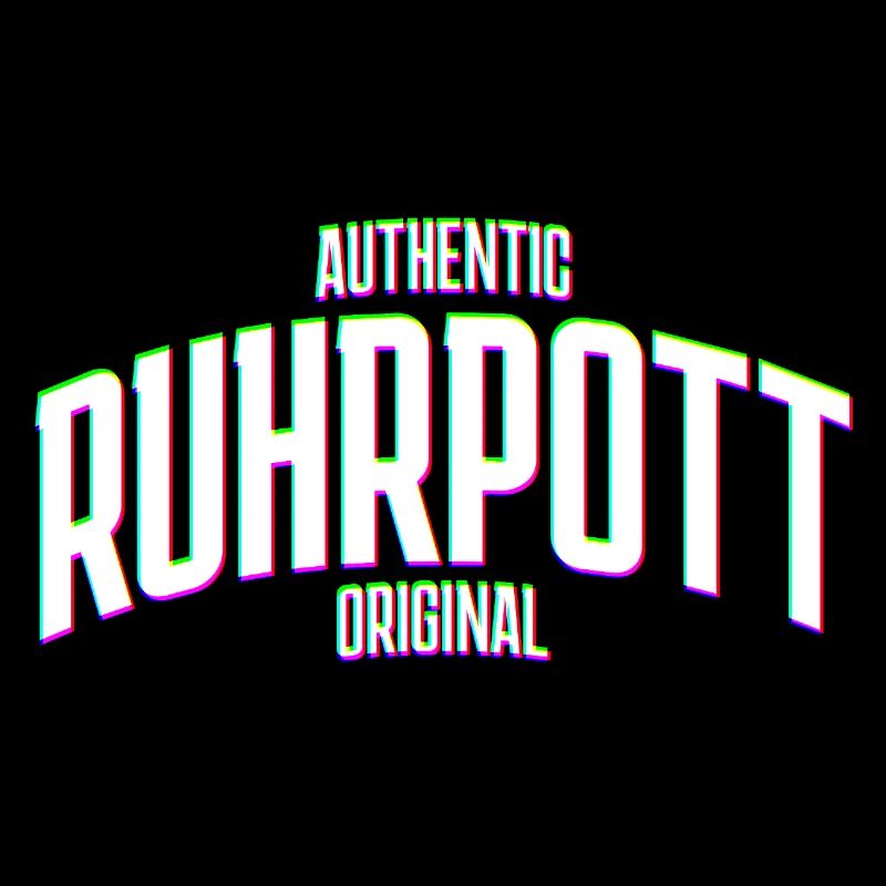 Ruhrgebiet Ruhrpott Original Glitch effekt