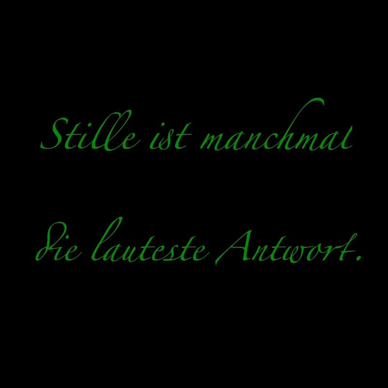 Le silence est parfois la réponse la plus forte