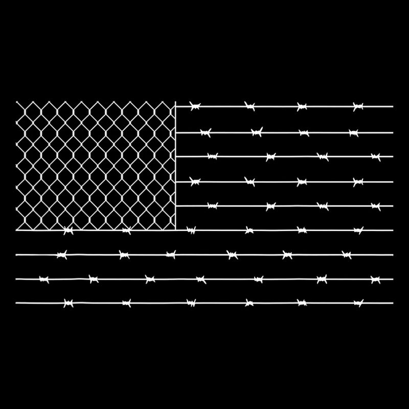 Minimalistisches Stacheldrahtmuster