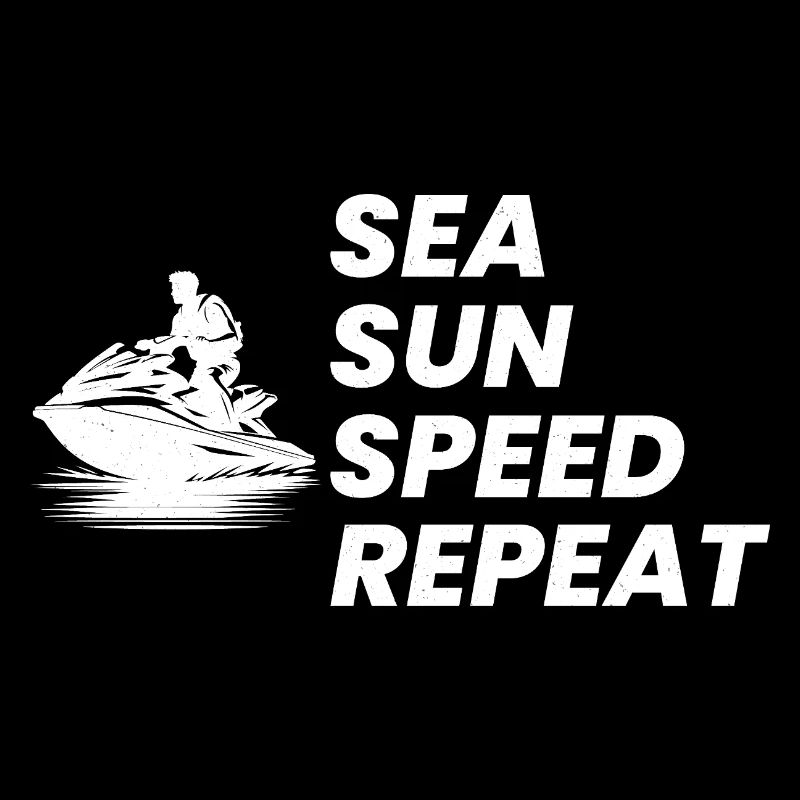 Lustige Jetski-Sommer-Geschwindigkeitswiederholung