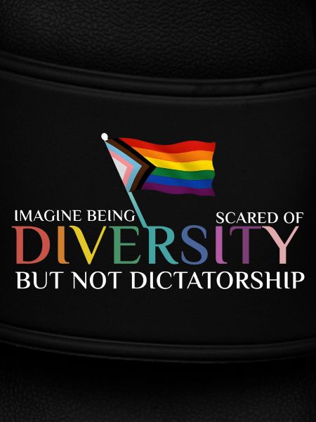 Bunte Regenbogenfahne Diversität