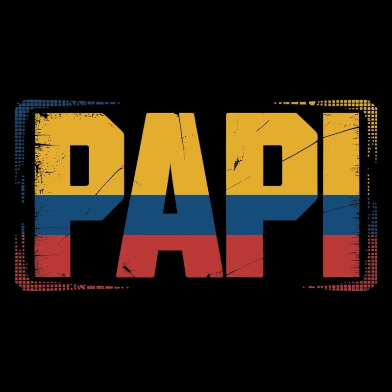  Papi Kolumbien Flagge – Geschenk für