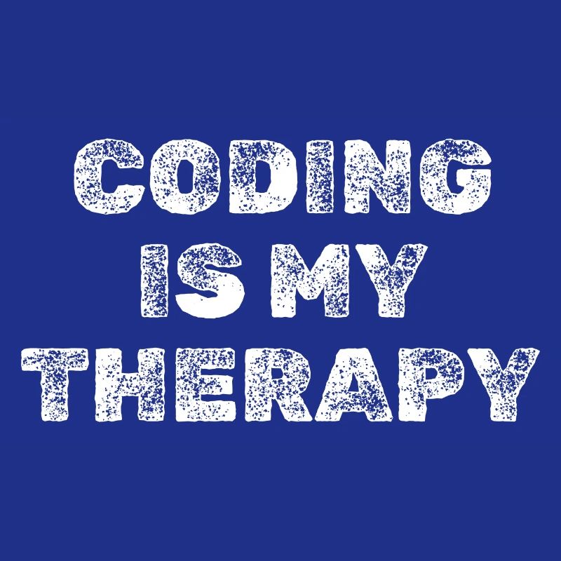 Coding Is My Therapy Programmierer Shirt