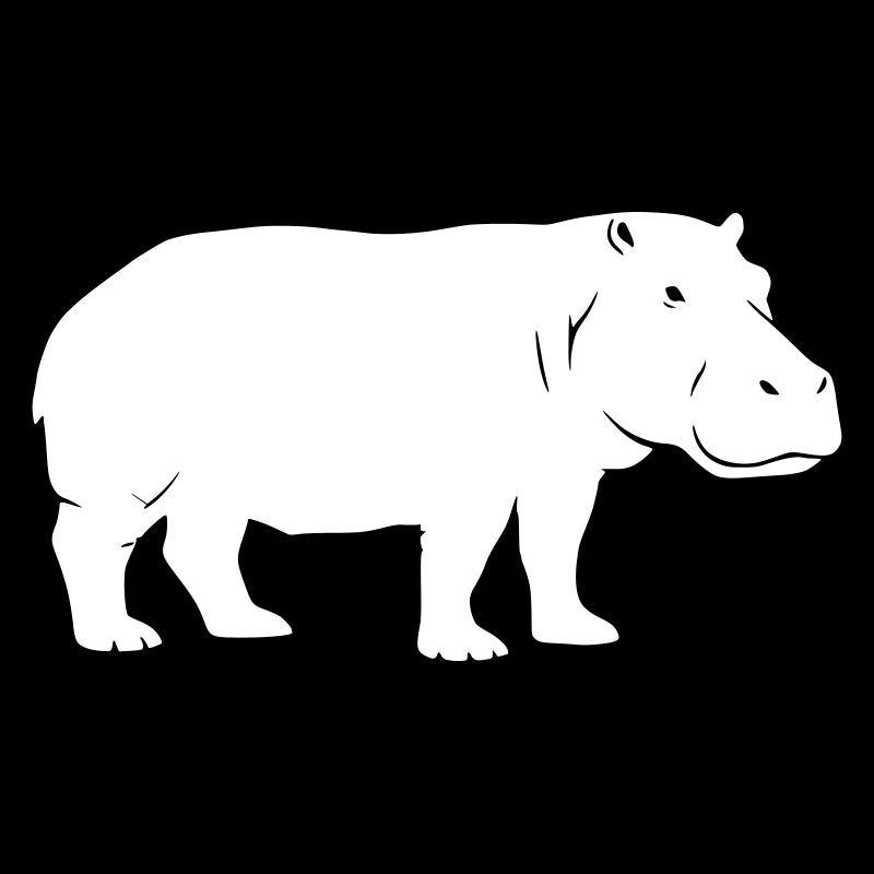 Hippo Silhouette Africa Vector