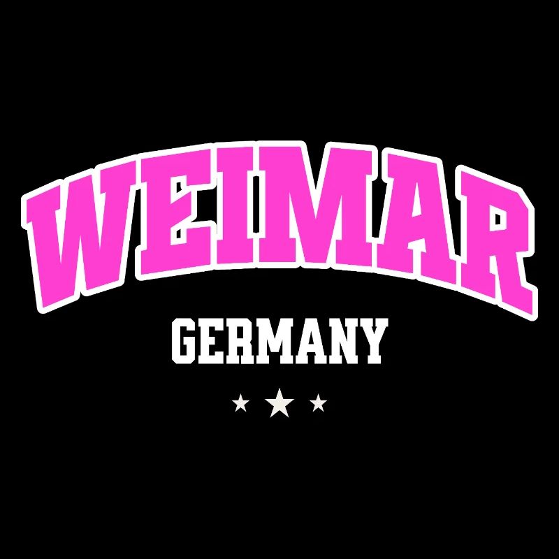 Weimar Germany Typography Neon Pink