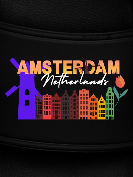 Amsterdam Skyline Tulip Gradient