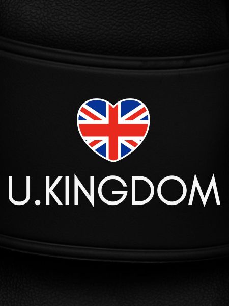 Herz mit britischer Flagge