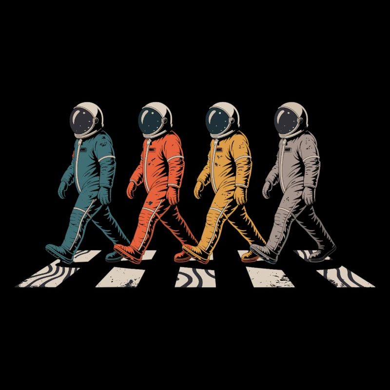 Astronaut Crossing T-Shirt – Space Walk 