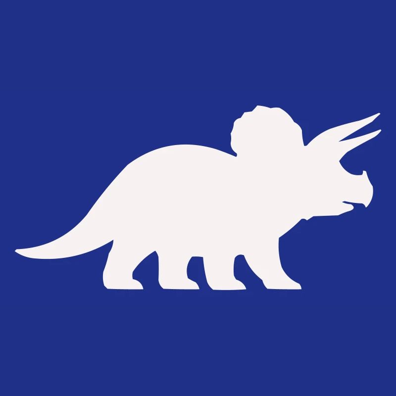 Triceratops Silhouette – Minimal Dino