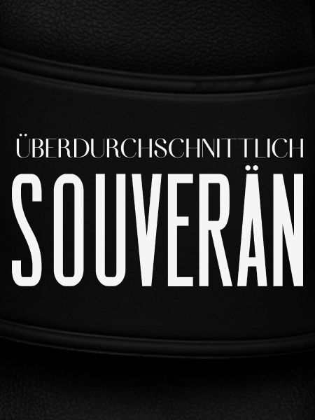 Überdurchschnittlich souverän – Statement Motiv