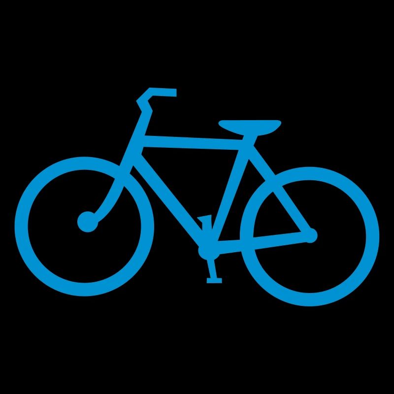 Vélo bleu avec pédales