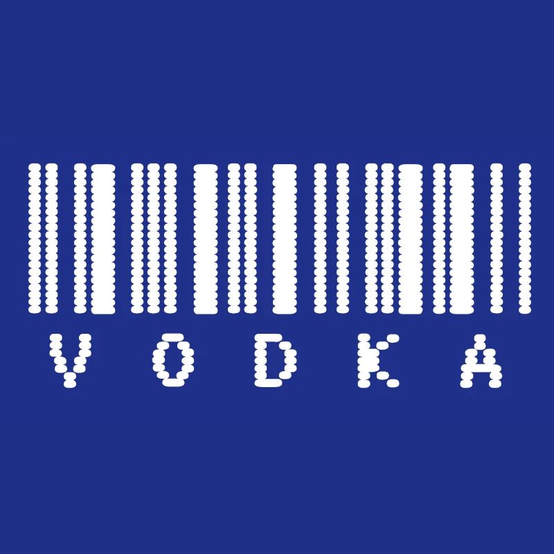 Typographie du code-barres de la vodka