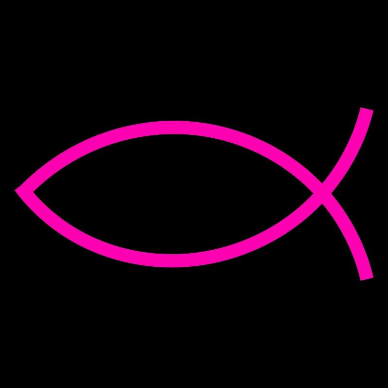 Jesus fish pink ichthys fish fish fish