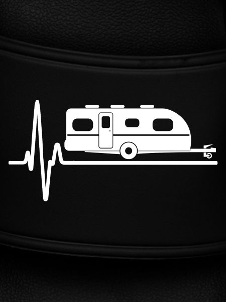 Heartbeat Caravan Silhouette