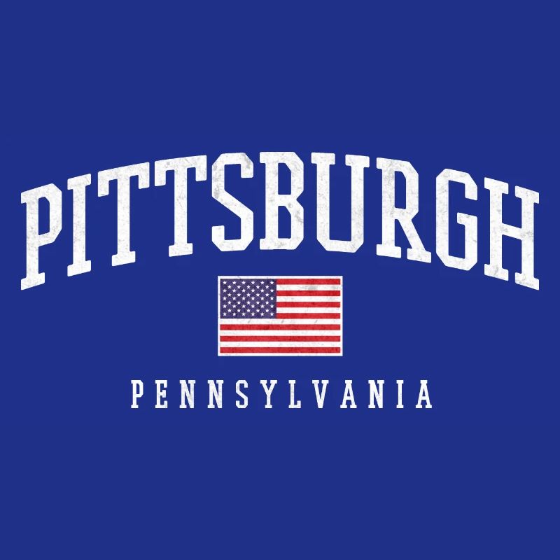 Arc de Pittsburgh avec drapeau