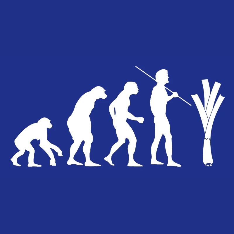 Evolution des Lauchs (weiß)