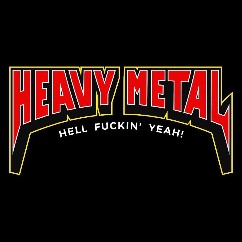 Heavy Metal Hell Yeah 3D Logo Banner
