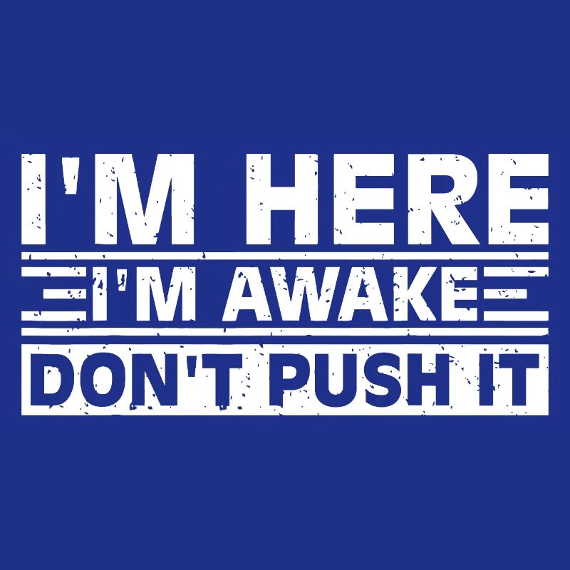 Slogan Awake Typographie Grasse Tee