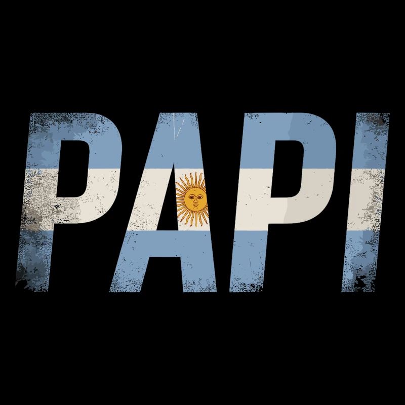 Papa Drapeau Argentin Papa Vintage