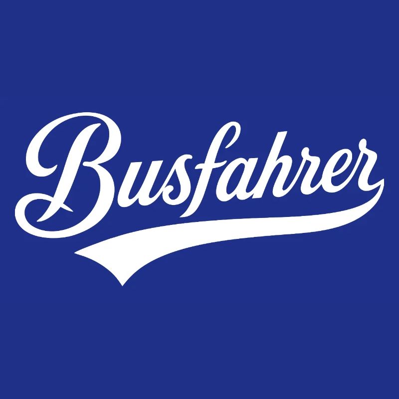 Beruf Busfahrer Text Design