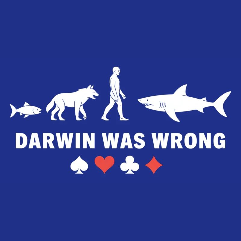 Poker Evolution Darwin Was Wrong Shark Card Game
