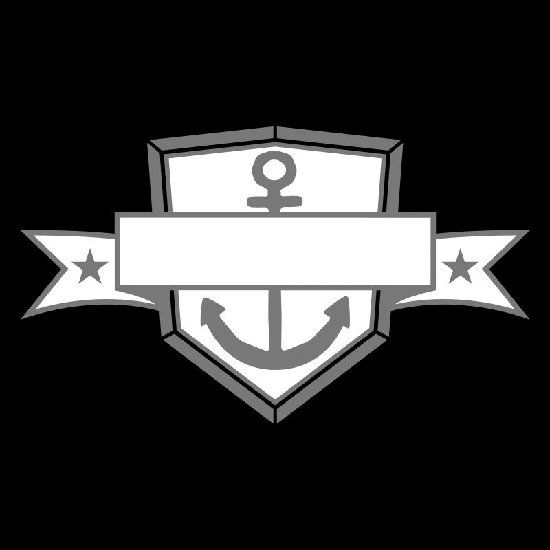 bouclier blason bannière nom de texte ancré ancre jeter