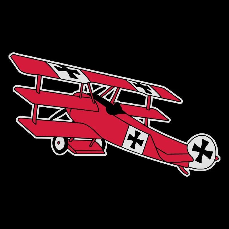 Fokker Airplane Flugzeug Roter Baron Red World War