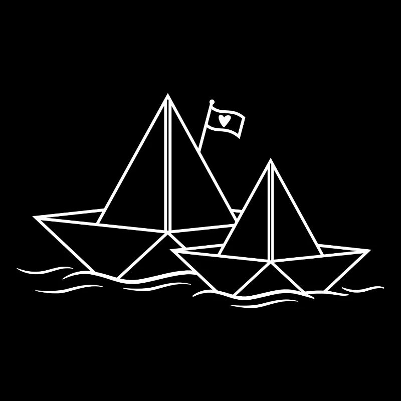 Bateaux en papier Les couples aiment le bateau en papier Bateau en papier