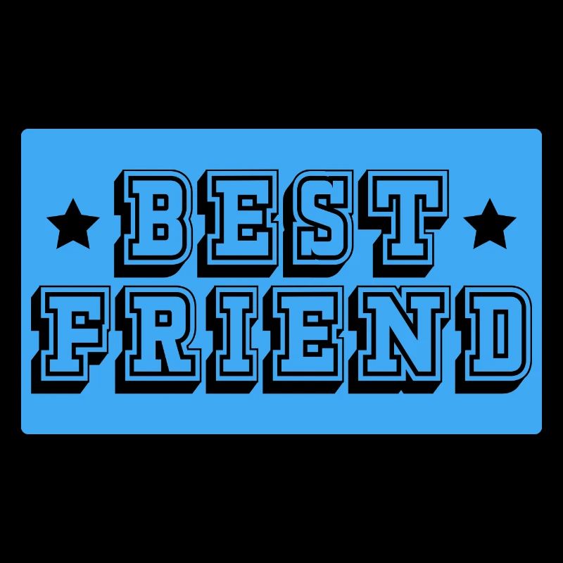 Meilleur ami tshirt bleu