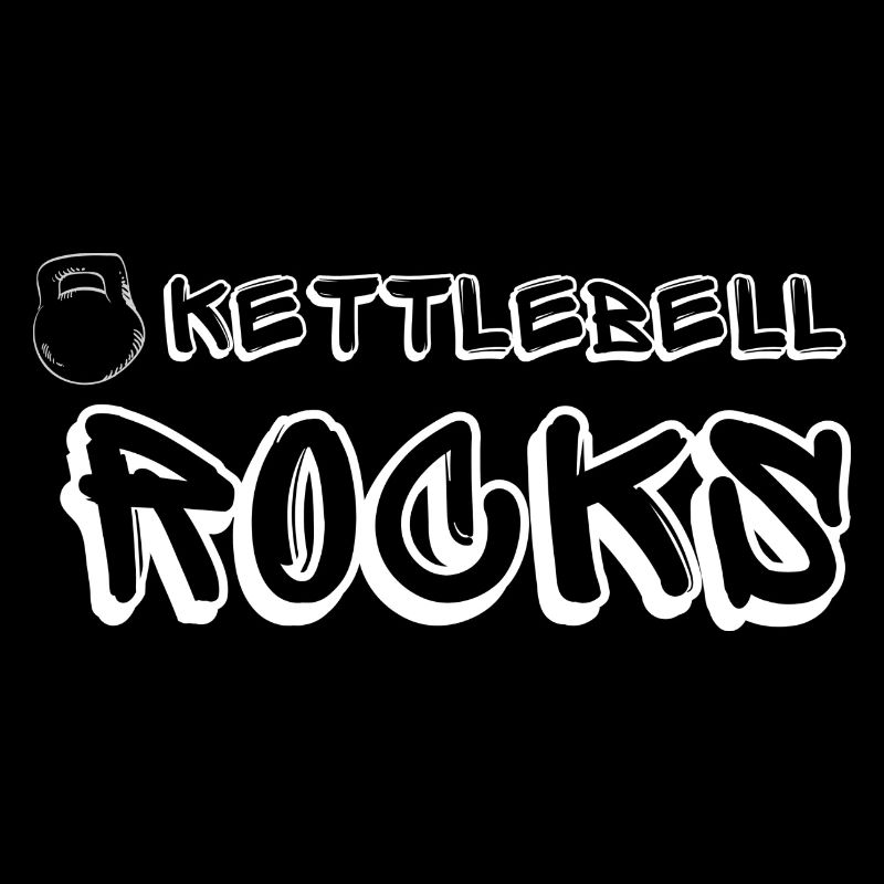 Kettlebell ROCKS Shirts weiß