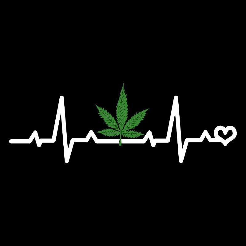 Cannabisblatt EKG