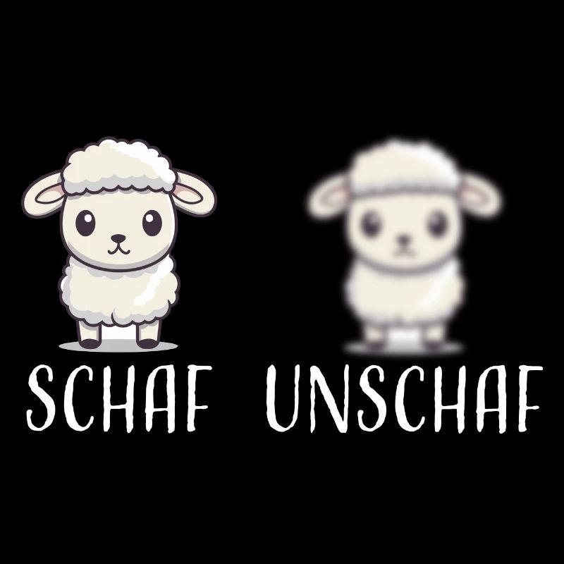 Schaf Unschaf lustiges cooles Geschenk