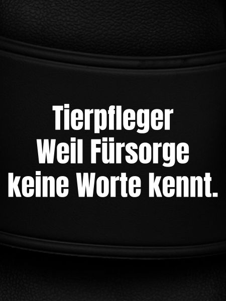 Tierpfleger Fürsorge Botschaft