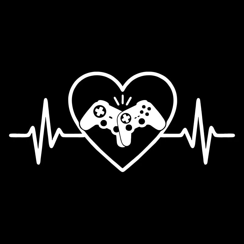 Konsolen-Controller Herz Gamer Liebe Videospiel