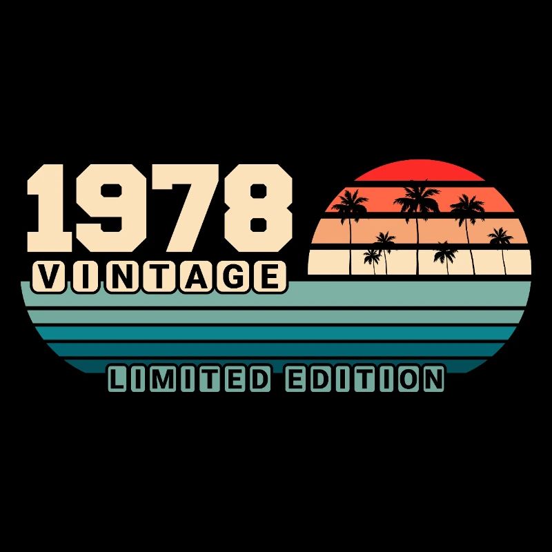 47e anniversaire 1978 Vintage 1978 Retro Sunset