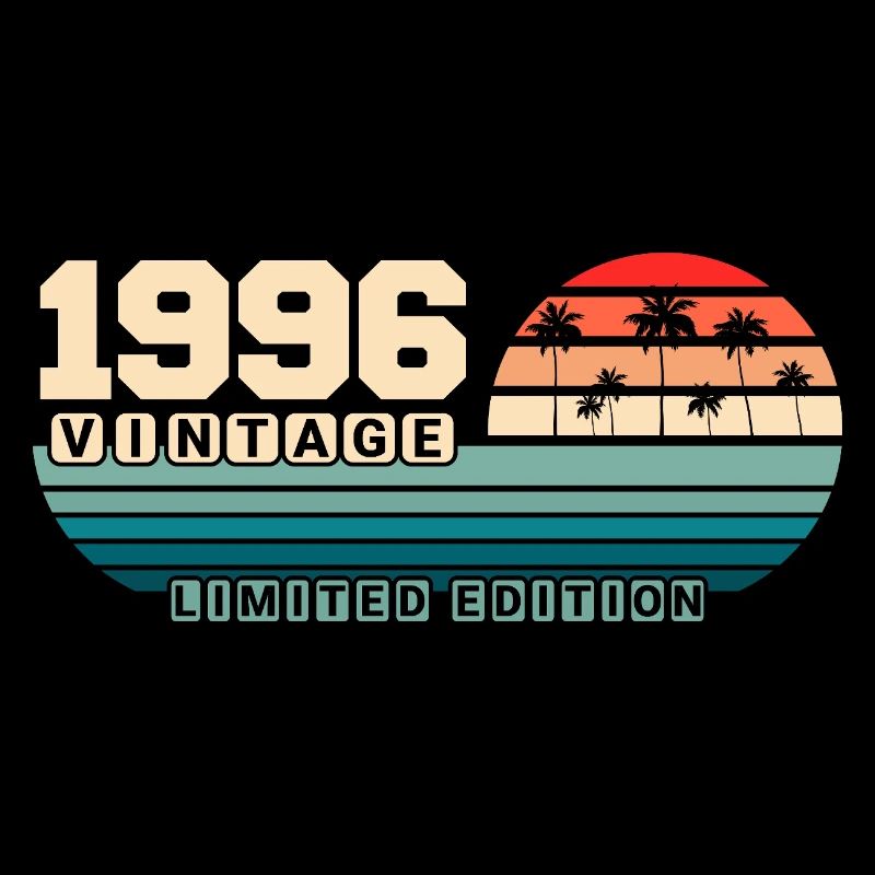 29. Geburtstag 1996 Vintage 1996 Retro Sunset