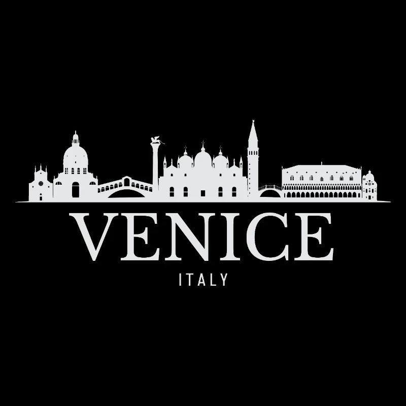 Venise, Italie, silhouette de Venise