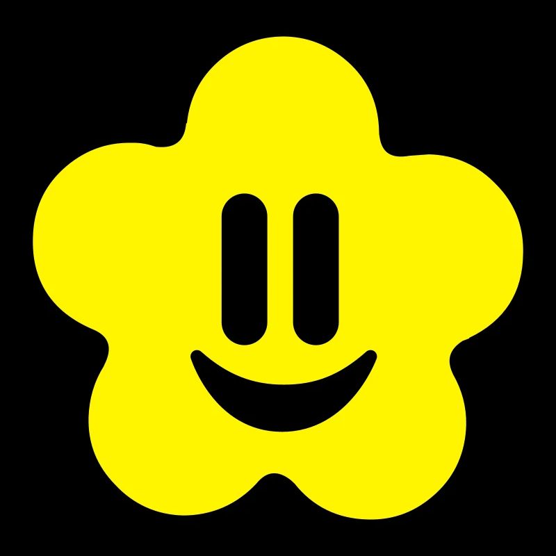 flower power smiley