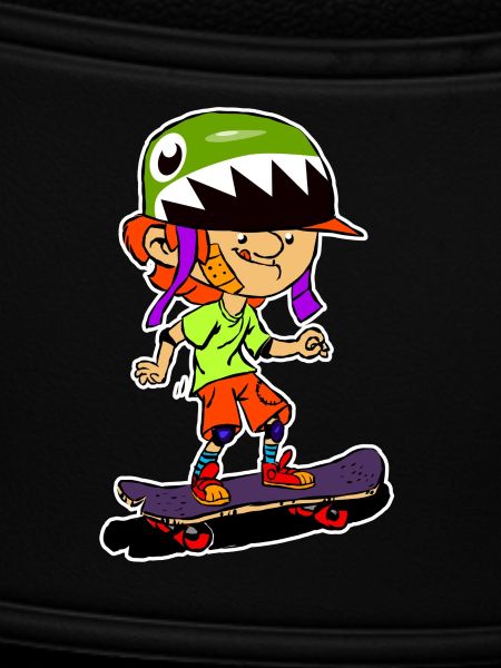 Sharkhelm Skateboy