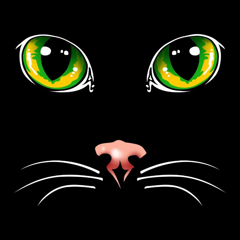 Yeux de chat noir