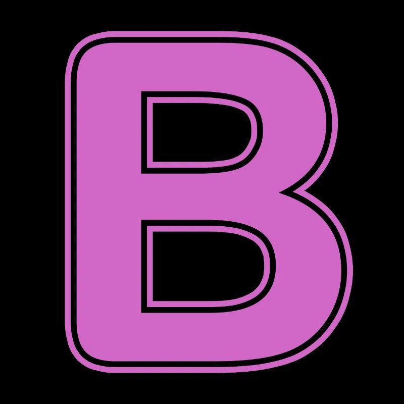 B Letter Alphabet Name Spelling Gift