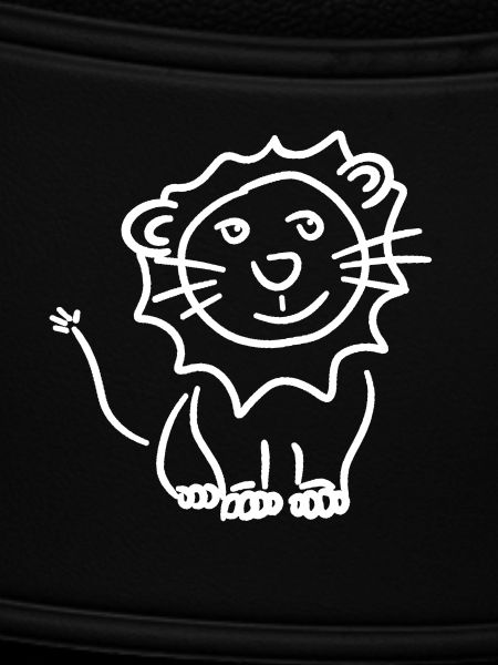 Sonnenlöwe Doodle Stil
