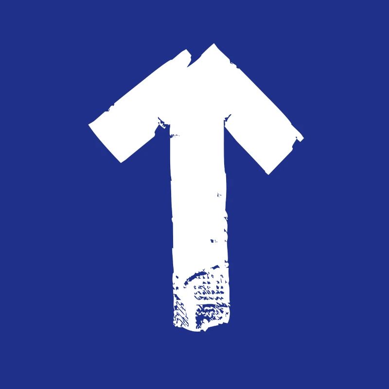 Flèche vers le haut - blanc