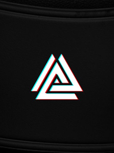 Geometric Triangle Neon 3D