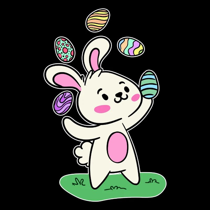 Easter bunny Easter bunny Easter eggs Happy Easter