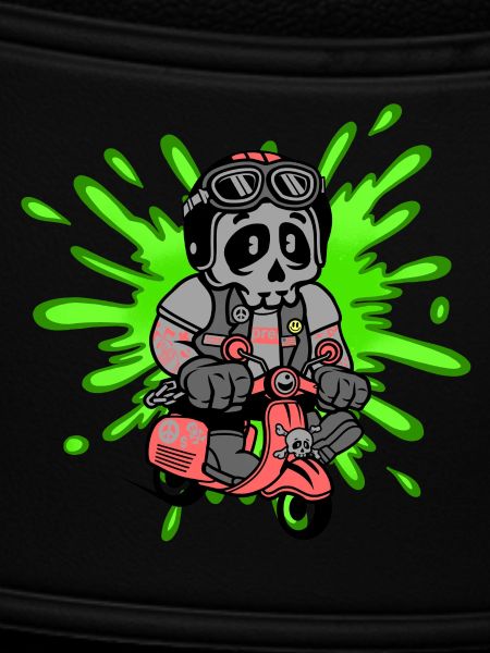 Skull moped moped