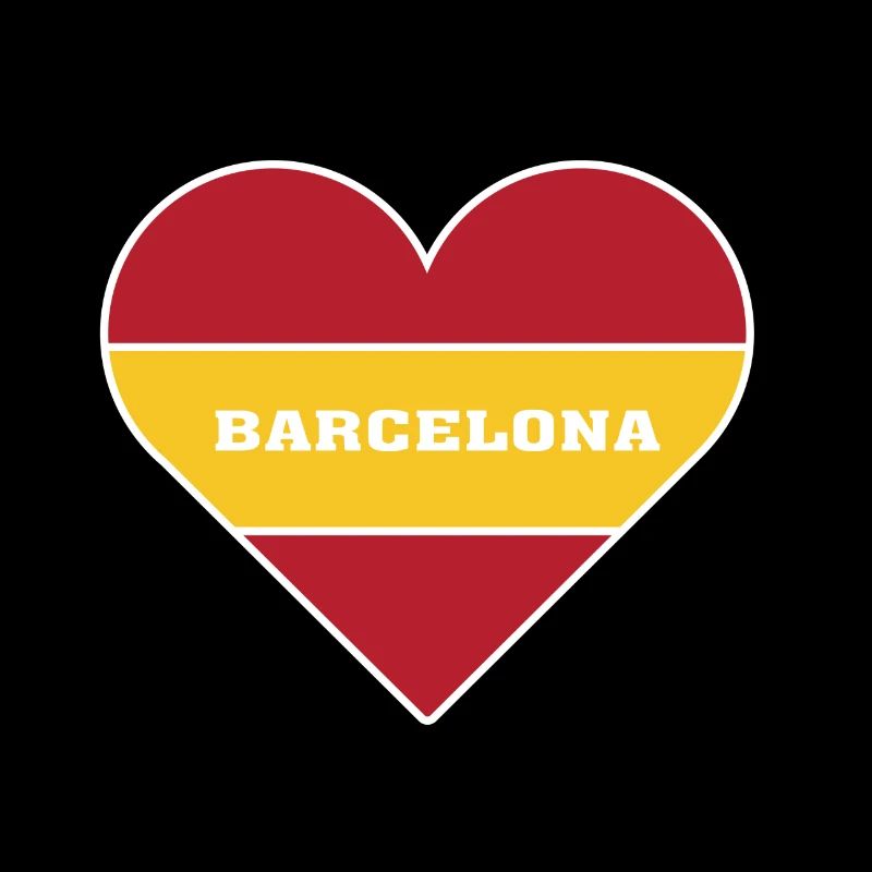 Barcelone Espagne Drapeau Love Barcelona España